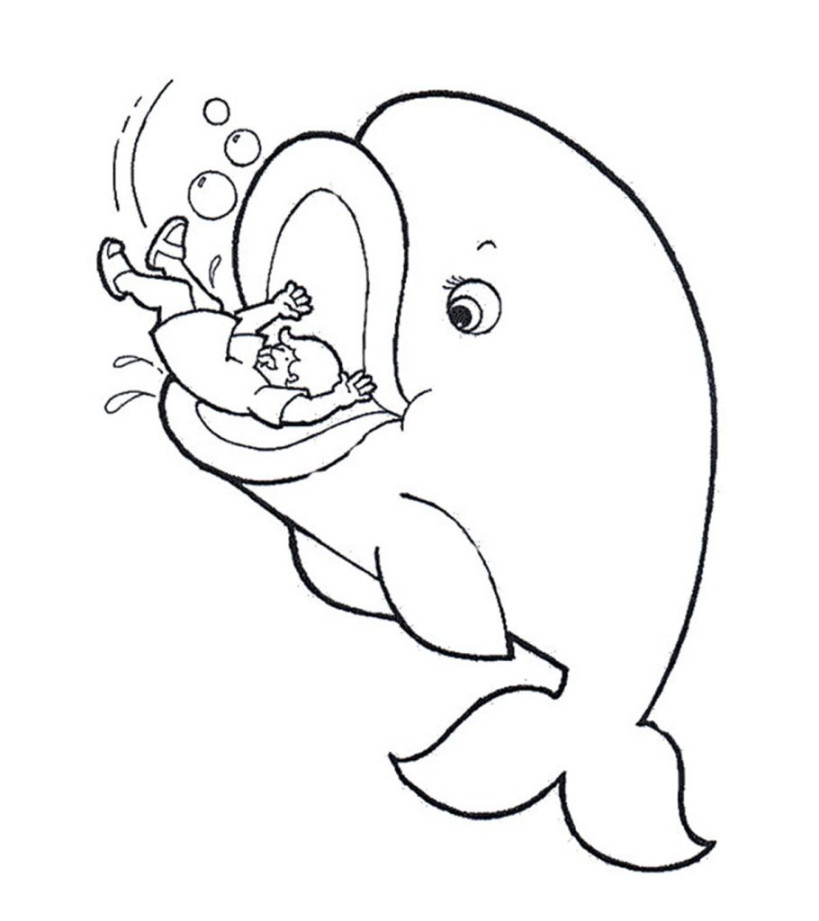 Best Free Printable Jonah And The Whale Coloring Pages
