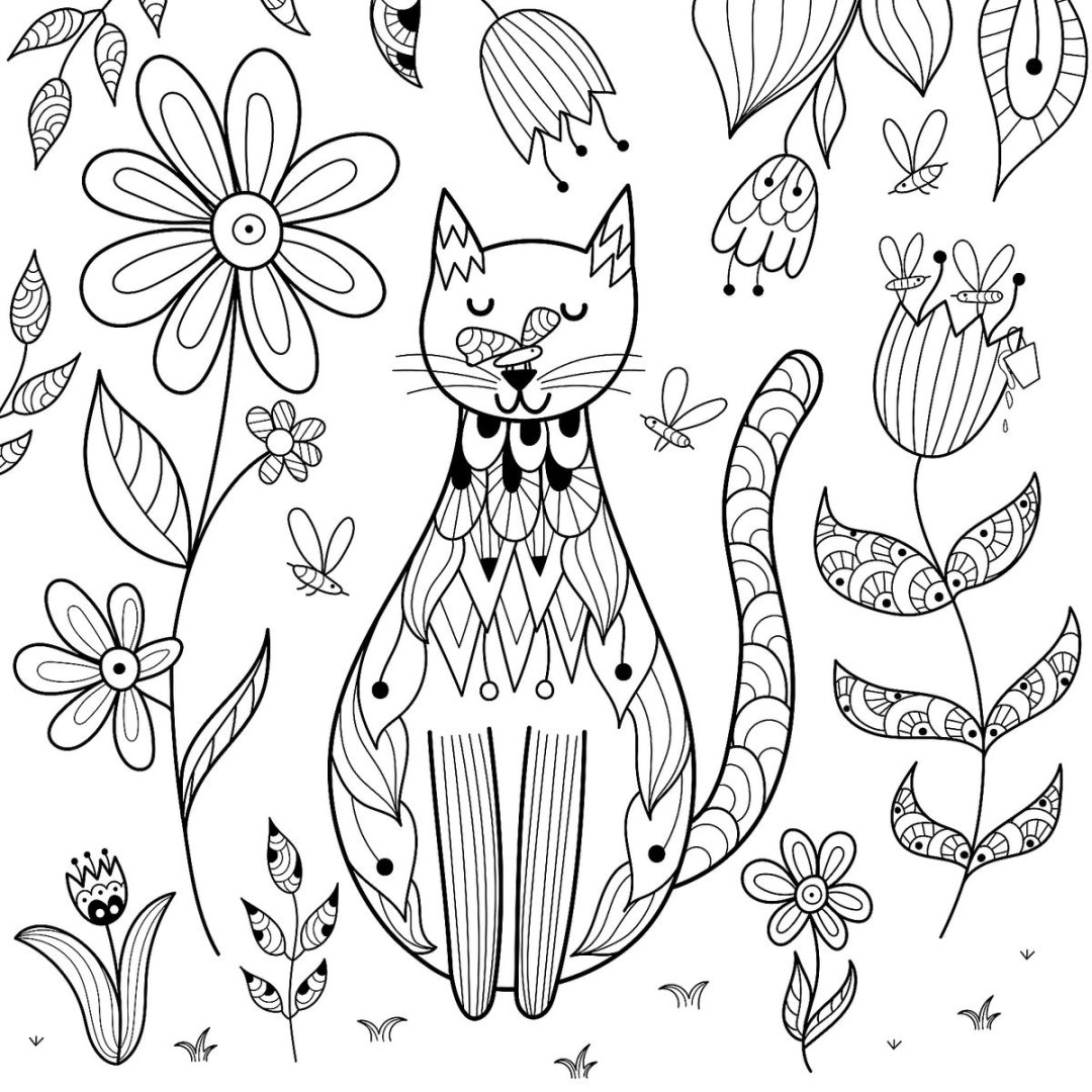 Free Cat Coloring Pages: Purr-fect Printable Free Coloring Pages