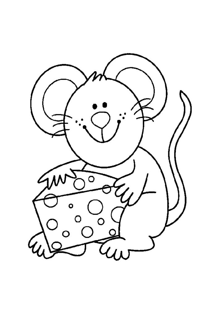 Free mouse coloring pages to color - Mouse Kids Coloring Pages