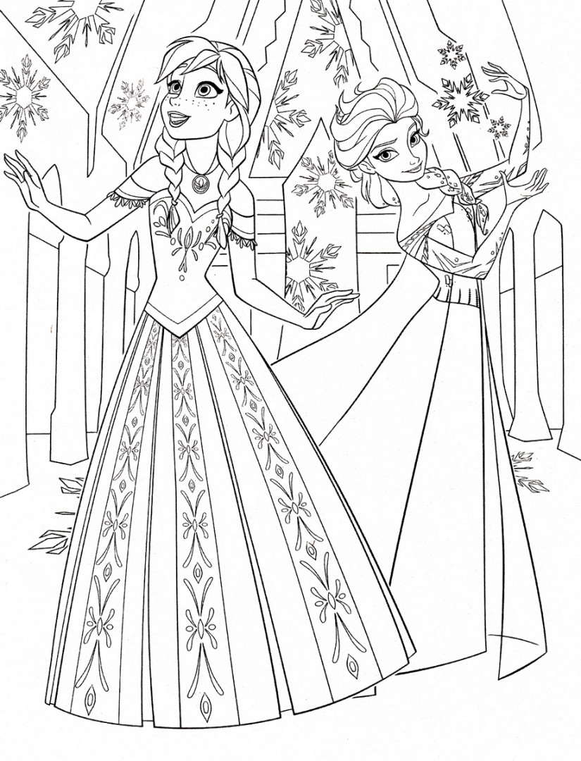 Frozen to print for free - Frozen Kids Coloring Pages