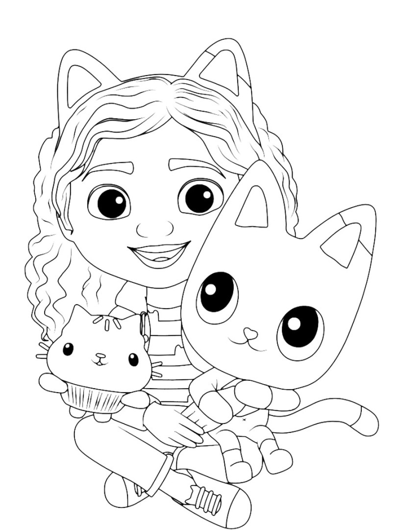 Gabby Cat Coloring Pages - Coloring Home