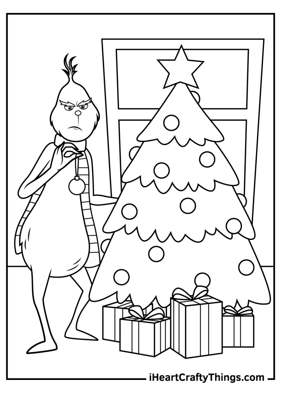 Grinch Coloring Pages (Updated )