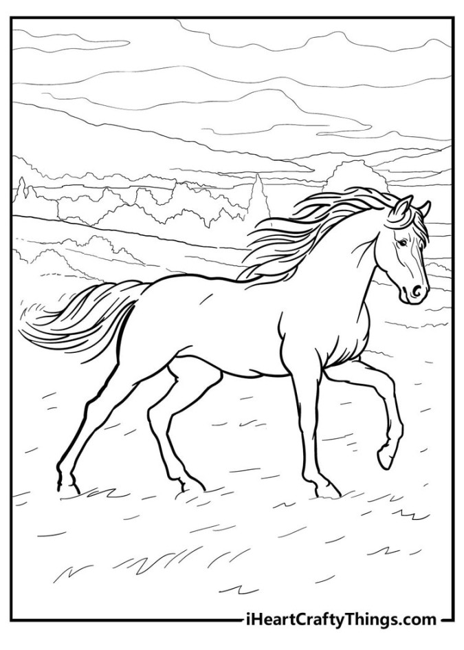 Horse Coloring Pages - % Free (Uploaded )
