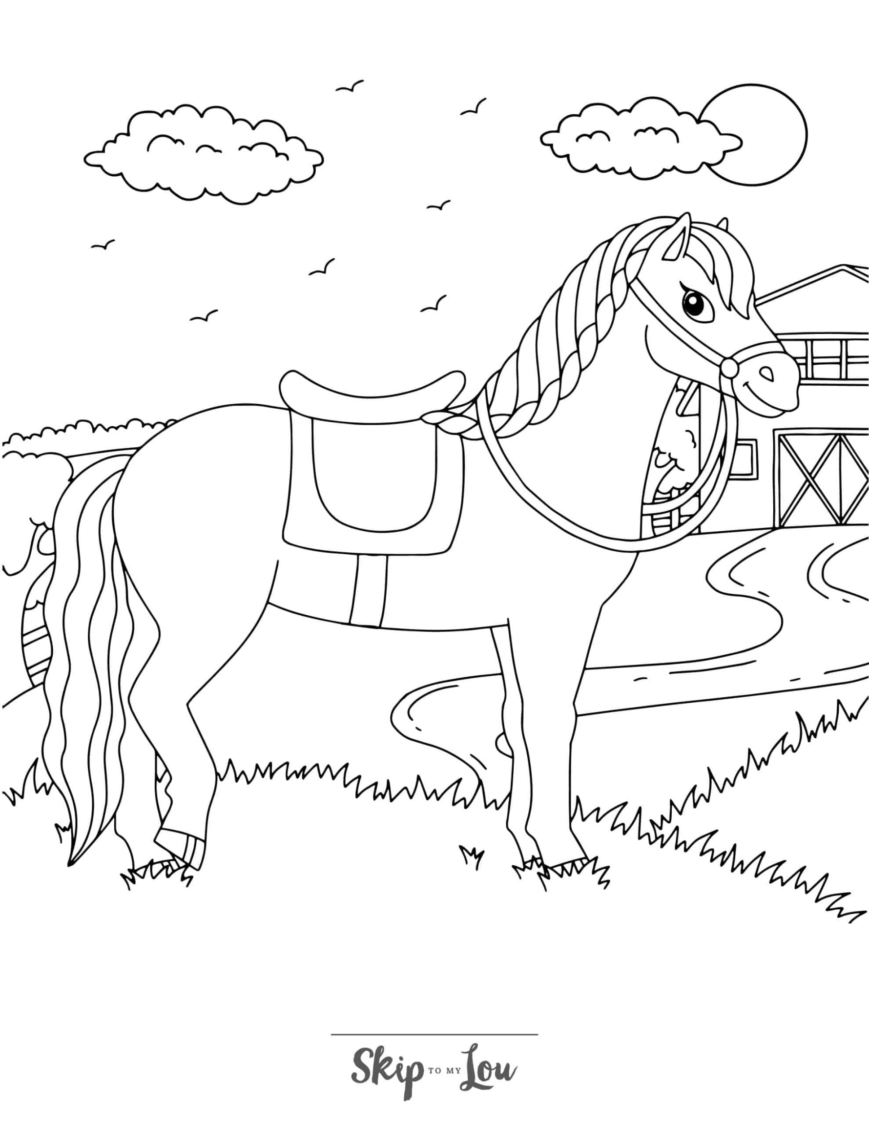 Horse Coloring Pages  Skip To My Lou