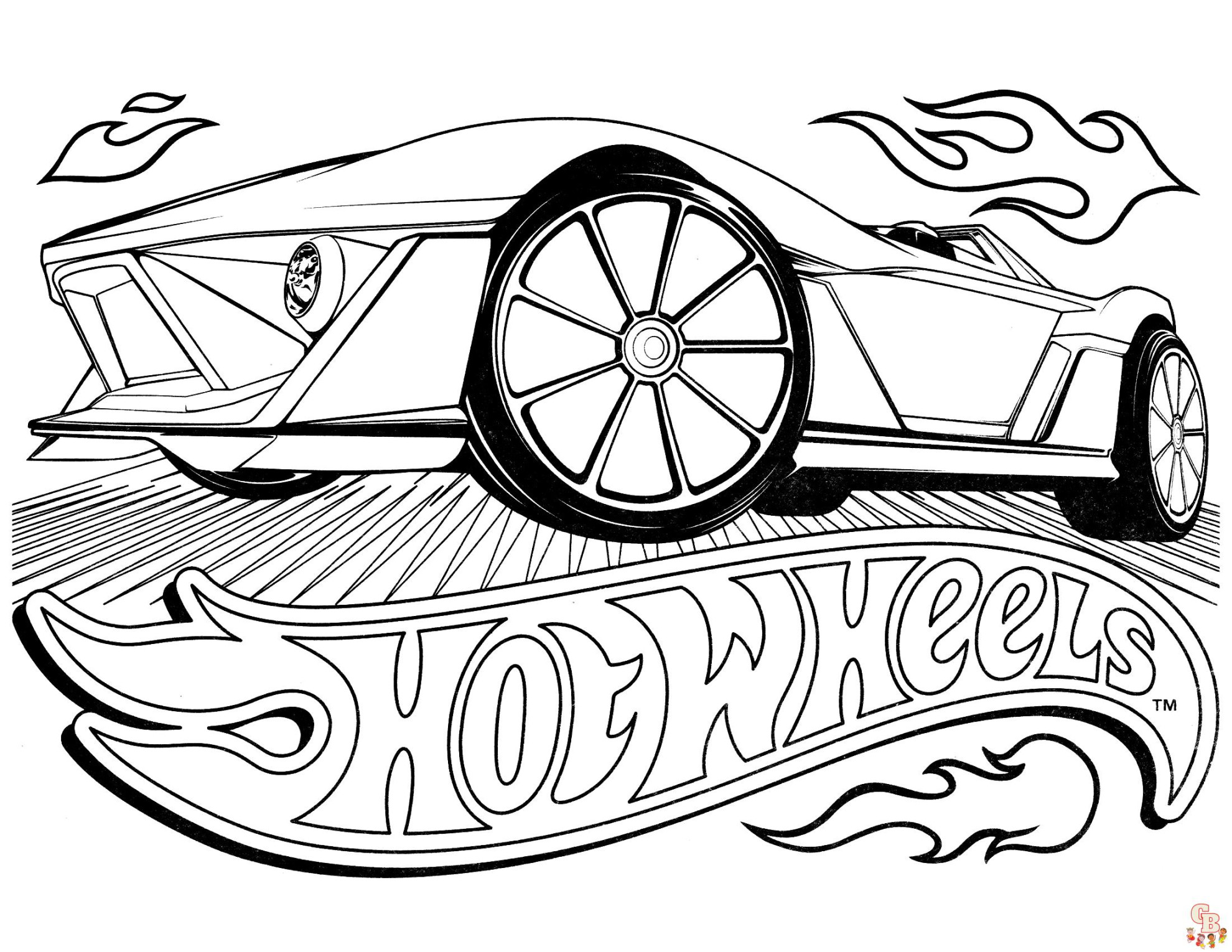 Hotwheels Coloring Pages: Fun and Free Printable Sheets for Kids