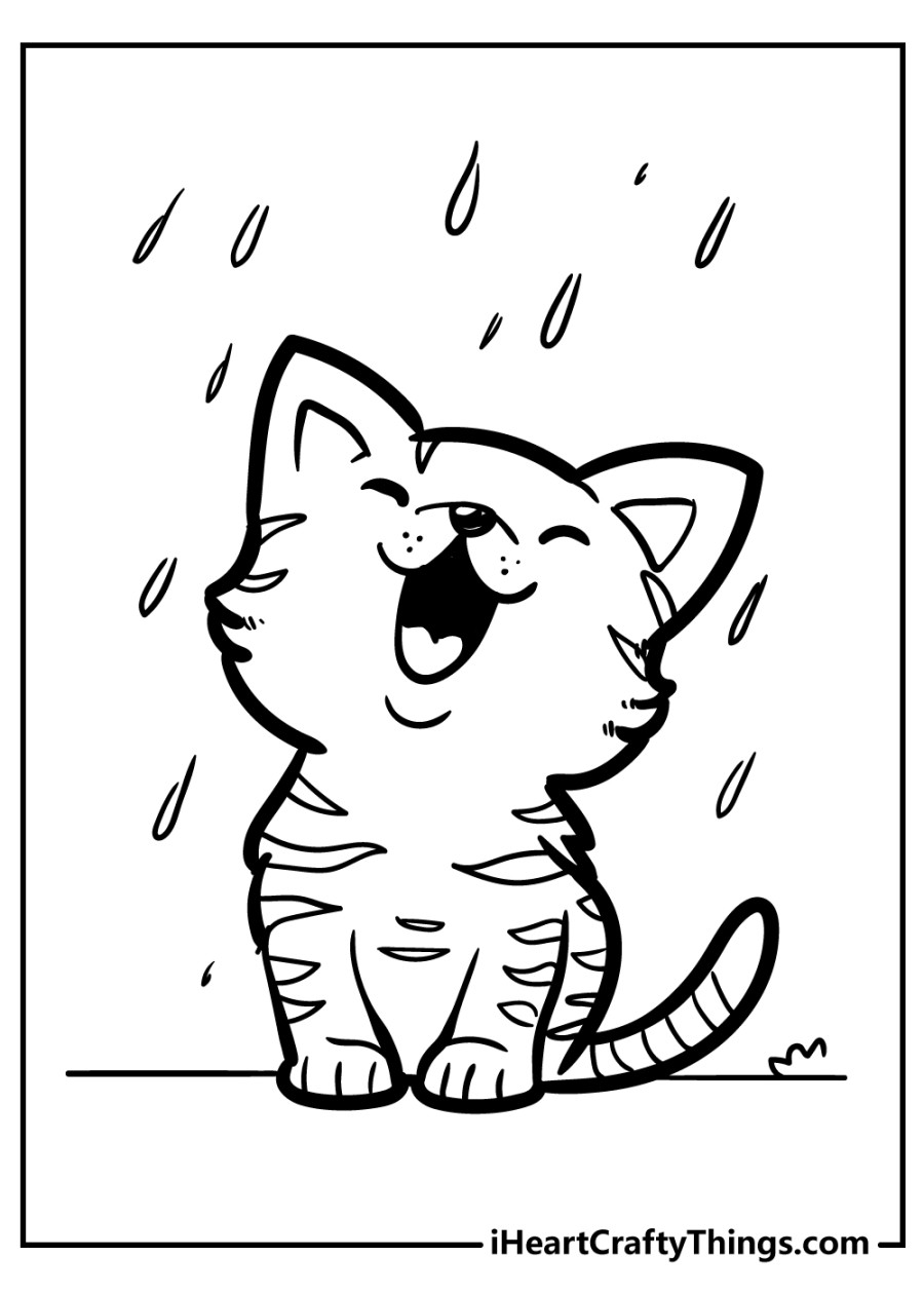 Kitten Coloring Pages (Updated 23)