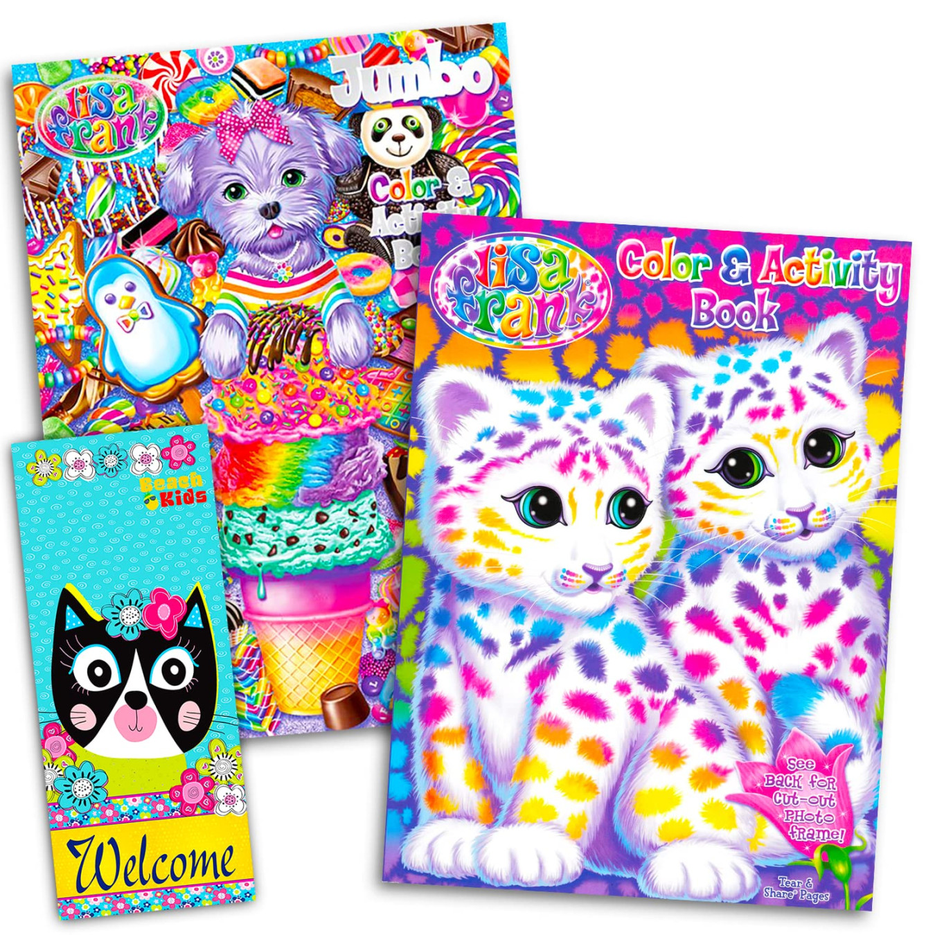 Lisa Frank Coloring and Activity Book Set ( Books)