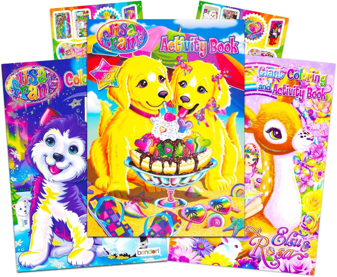 Lisa Frank Coloring Book and Stickers Super Set   Ubuy Germany