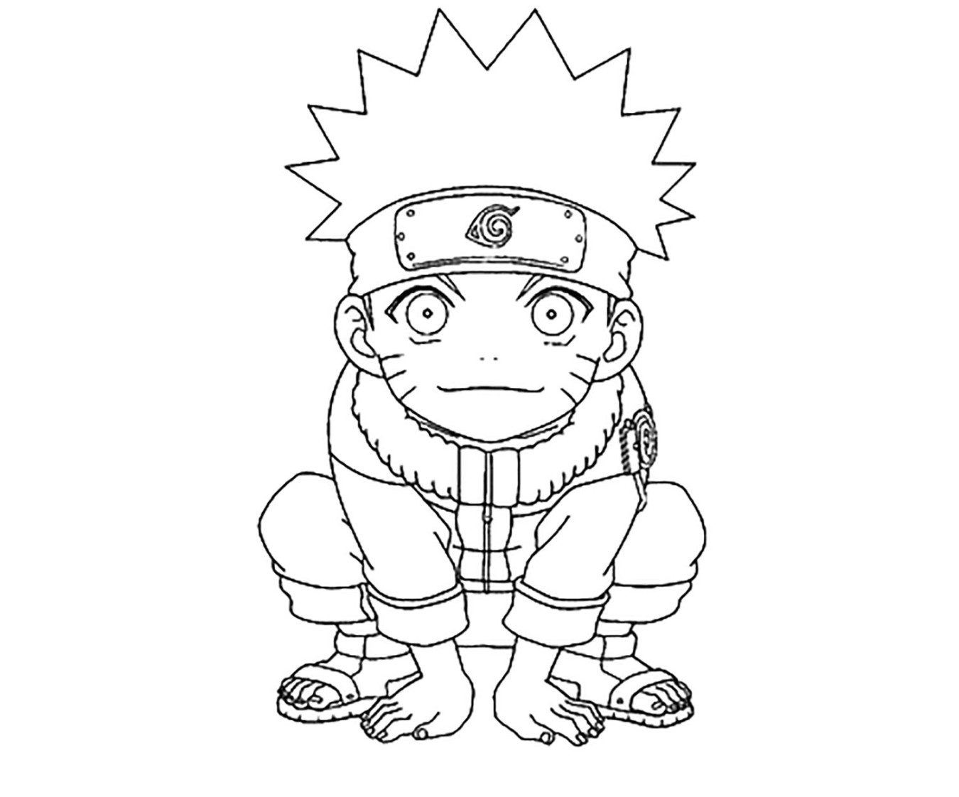 Little naruto - Naruto Kids Coloring Pages