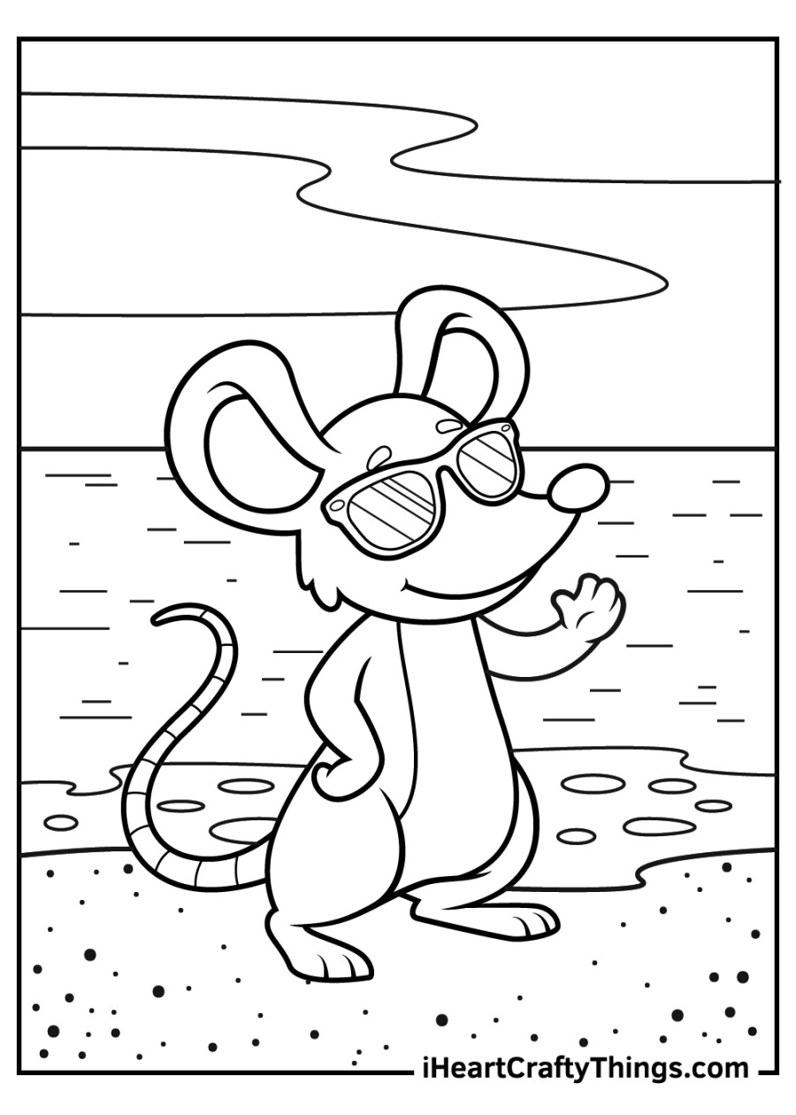 Mouse Coloring Pages (Updated )
