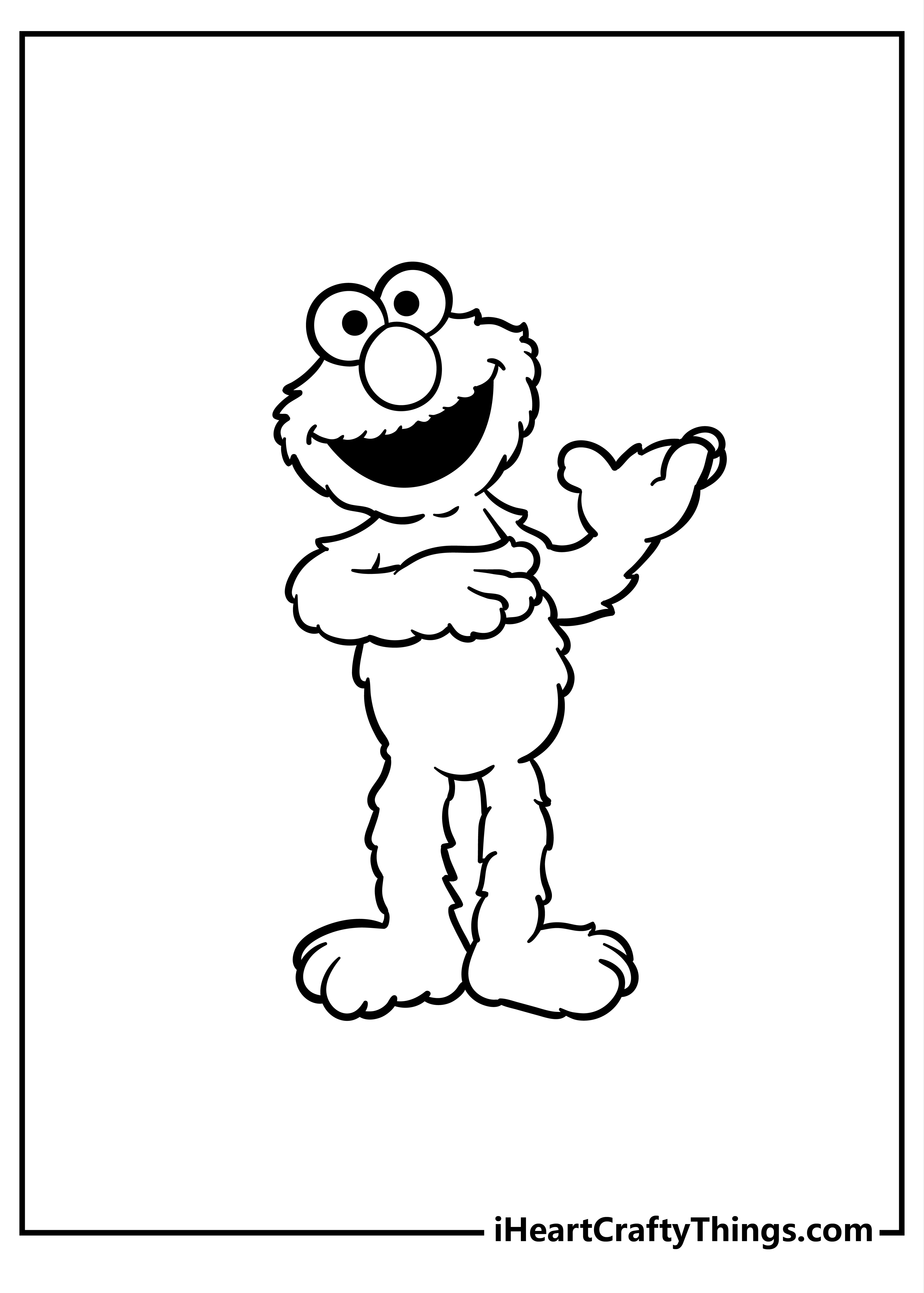 Printable Elmo Coloring Pages (Updated )