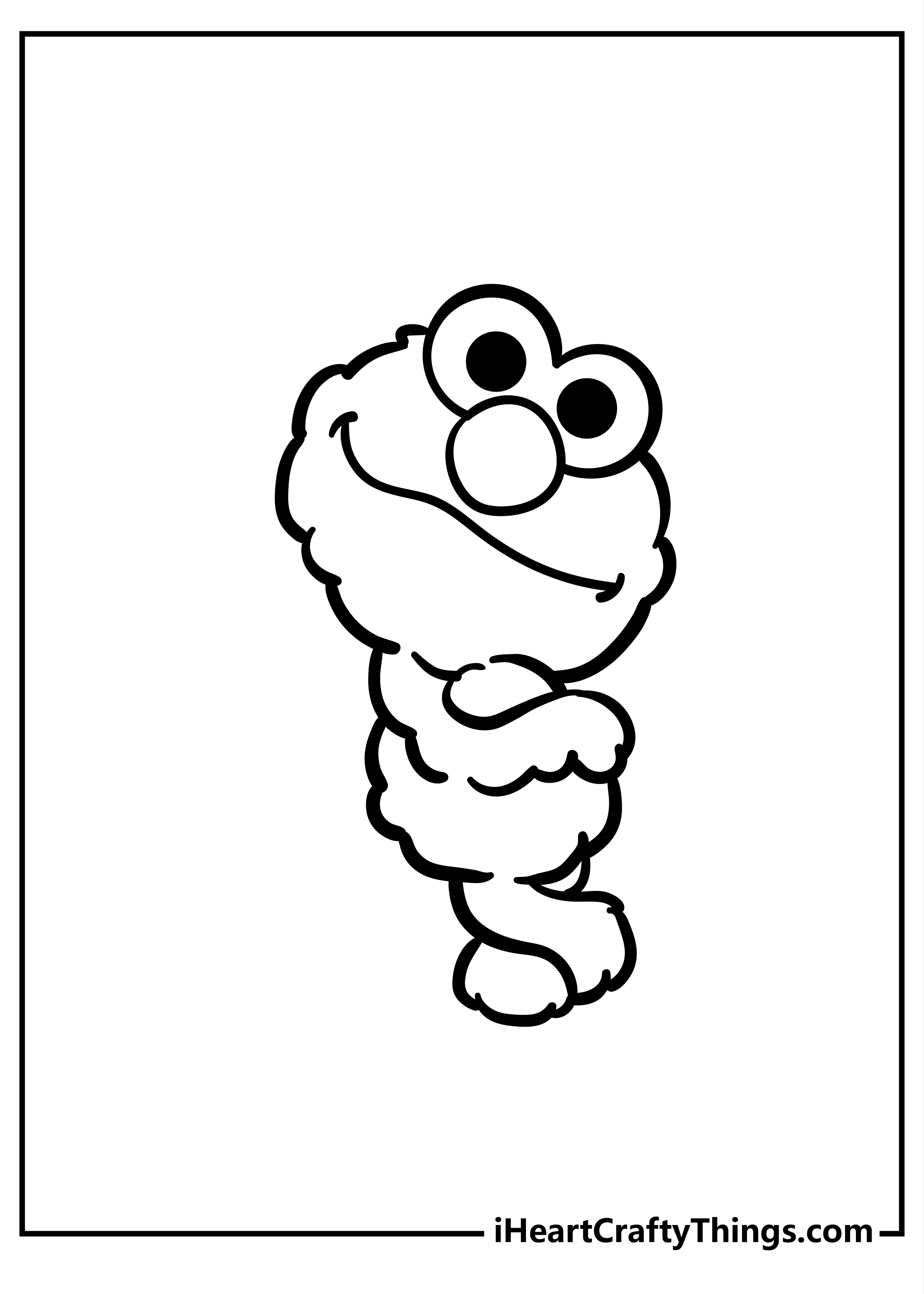 Printable Elmo Coloring Pages (Updated )