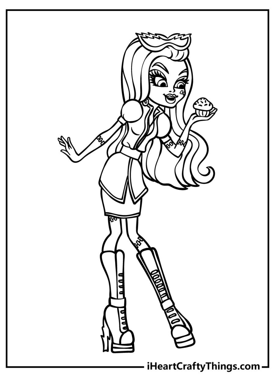 Printable Monster High Coloring Pages (Updated )