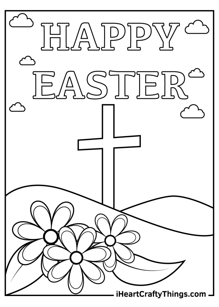Printable Religious Easter Coloring Pages (Updated )