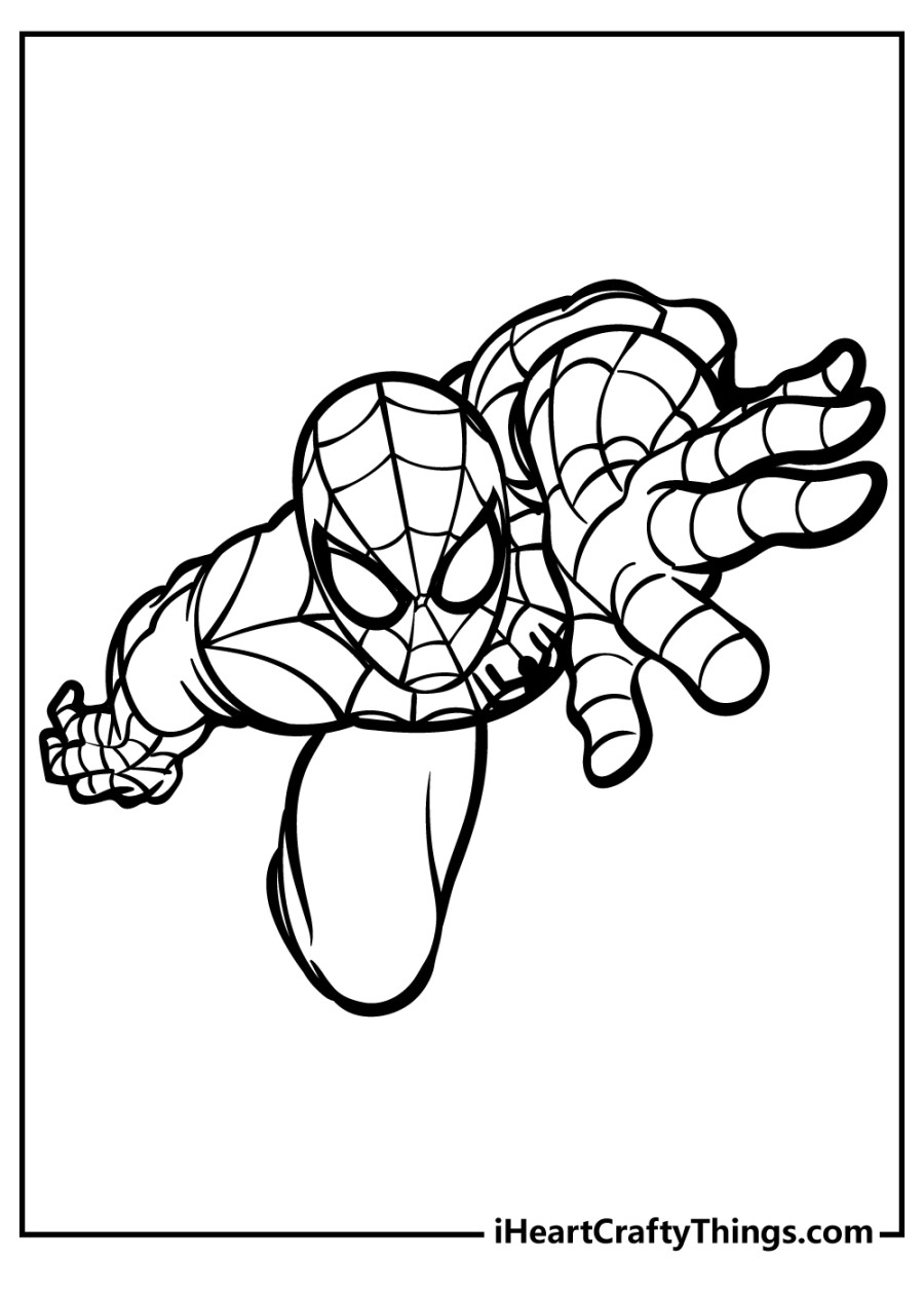 Printable Spider-Man Coloring Pages (Updated )