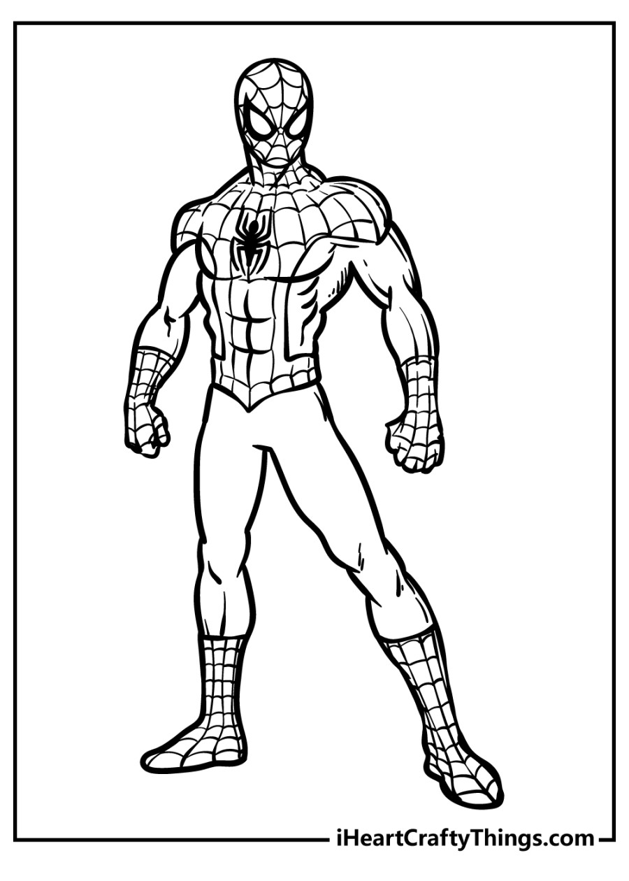 Printable Spider-Man Coloring Pages (Updated )