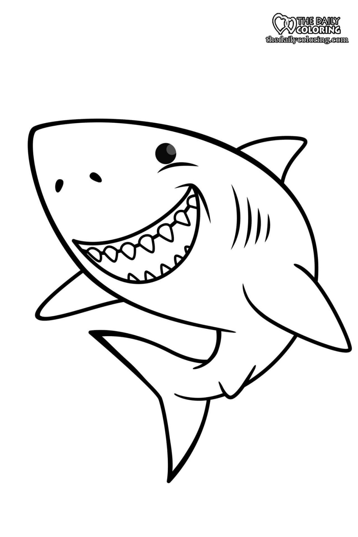 Shark Coloring Pages - The Daily Coloring