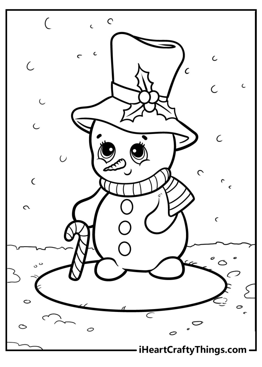 Snowman Coloring Pages (Updated )
