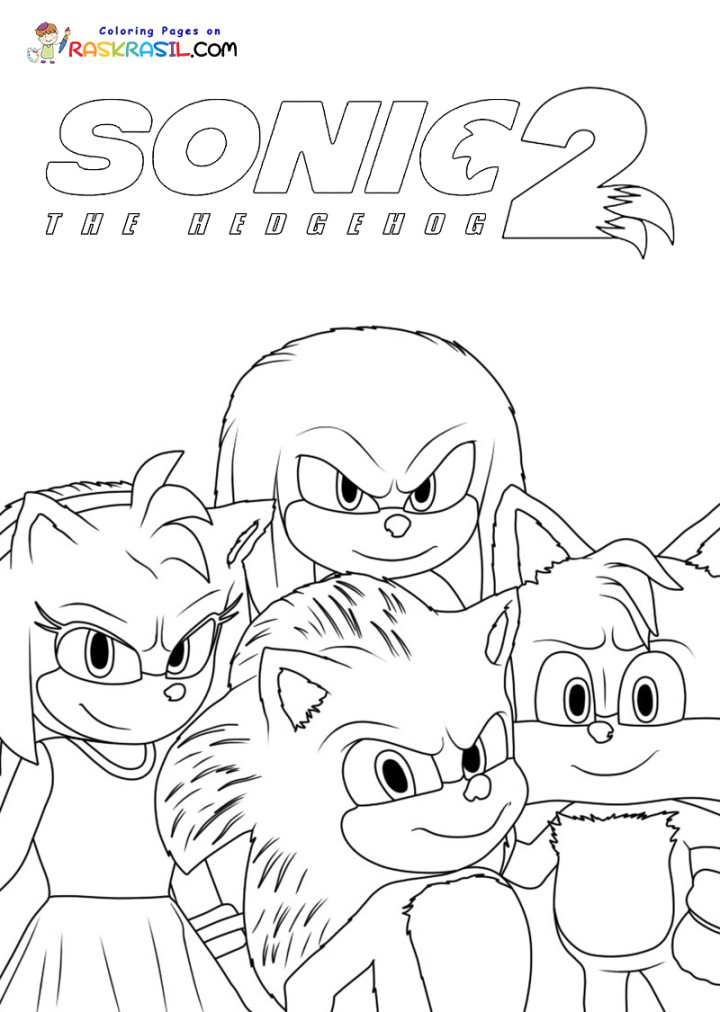 Sonic The Hedgehog  Coloring Pages