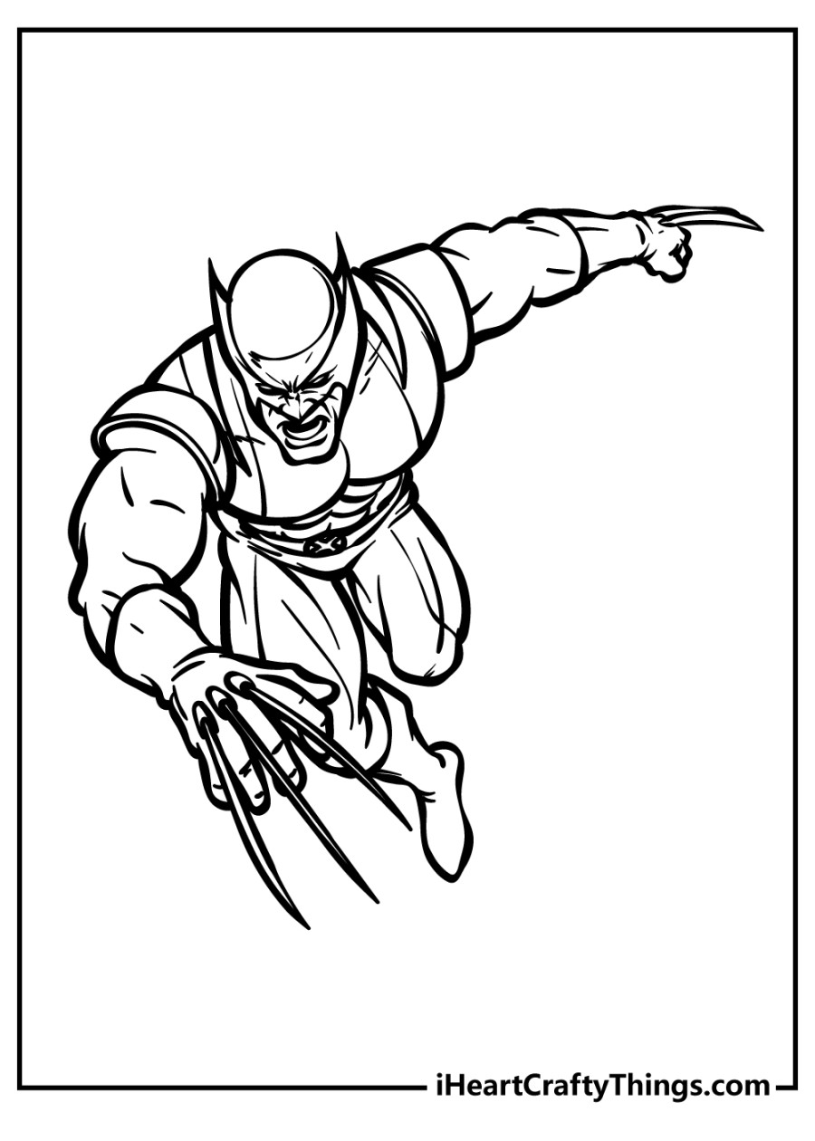 Superhero Coloring Pages (Updated )