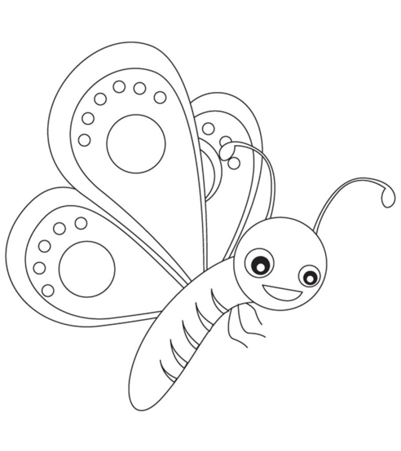 Top  Free Printable Butterfly Coloring Pages Online