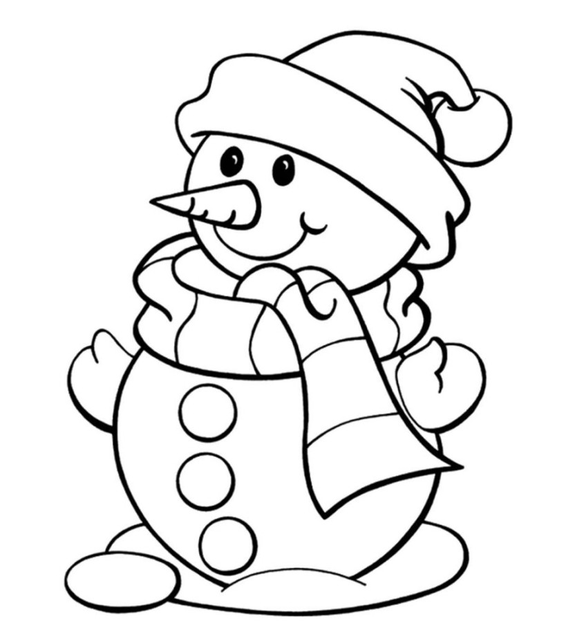 Top  Free Printable Snowman Coloring Pages Online