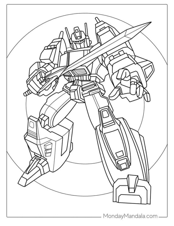 Transformers Coloring Pages (Free PDF Printables)