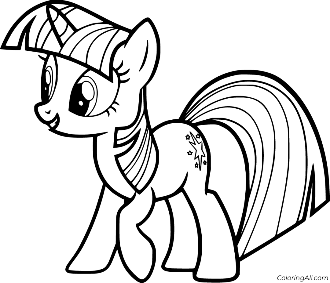 Twilight Sparkle Coloring Pages - ColoringAll